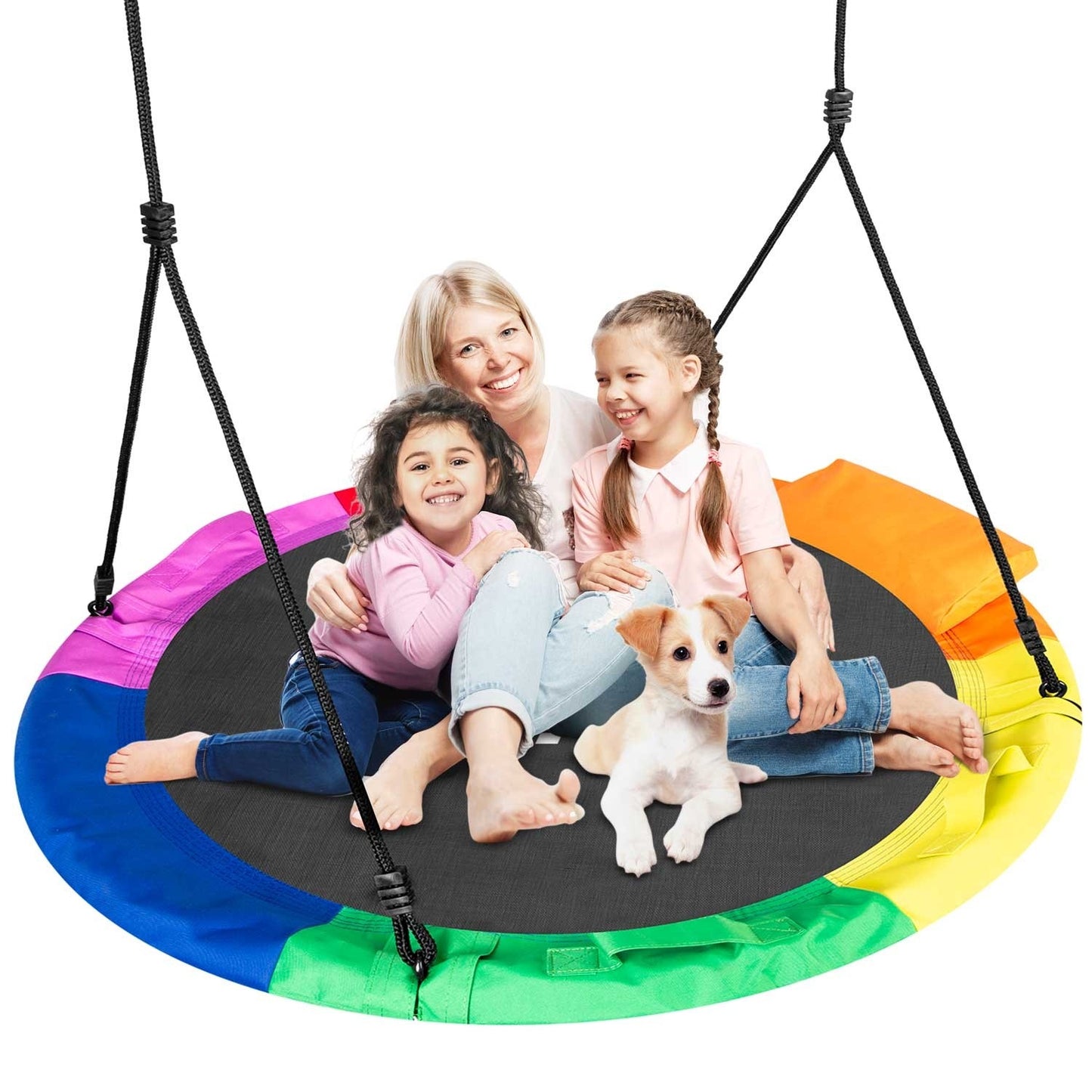 Swingo XXL multi-colored stork's nest swing 120 cm
