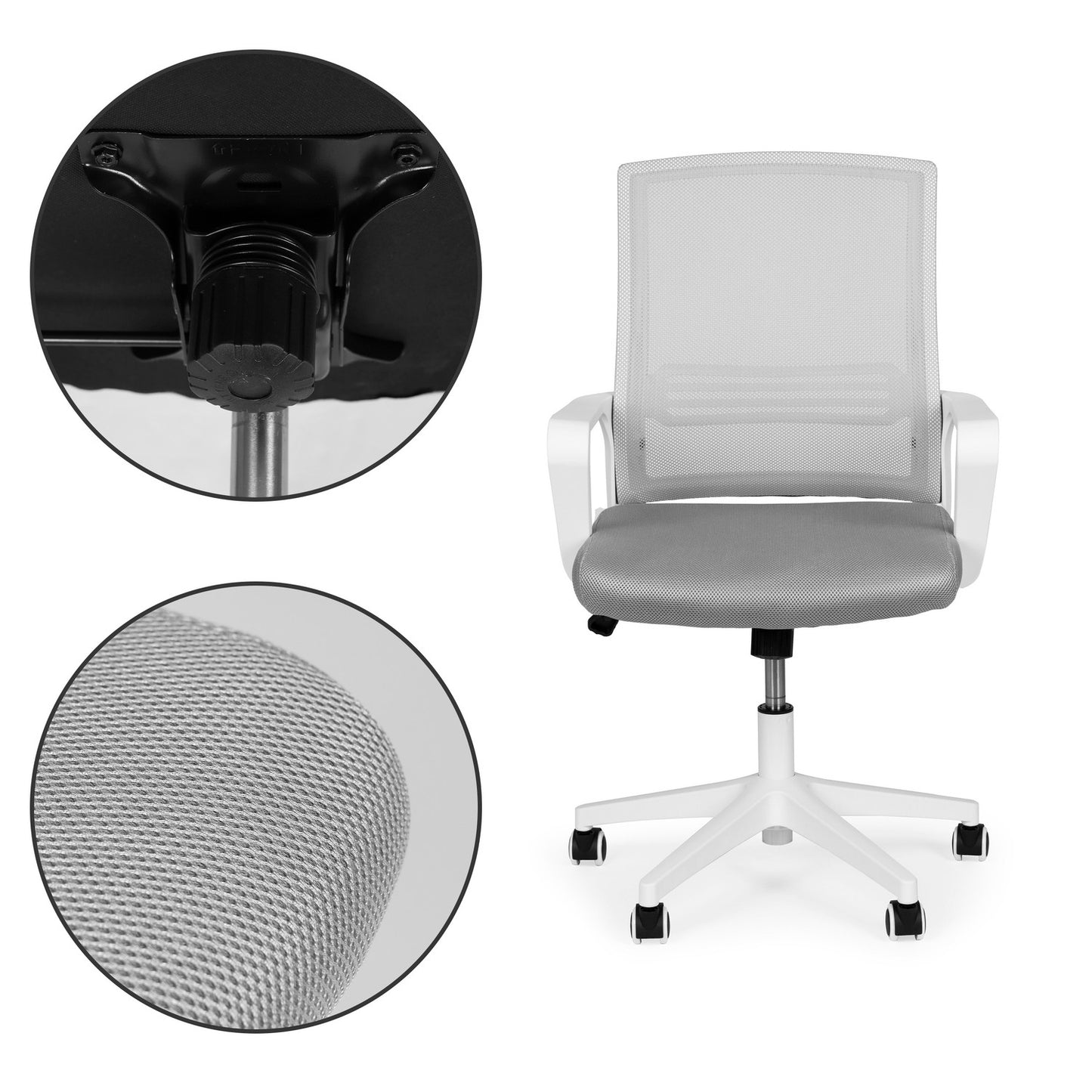 Swivel Office Chair Grey