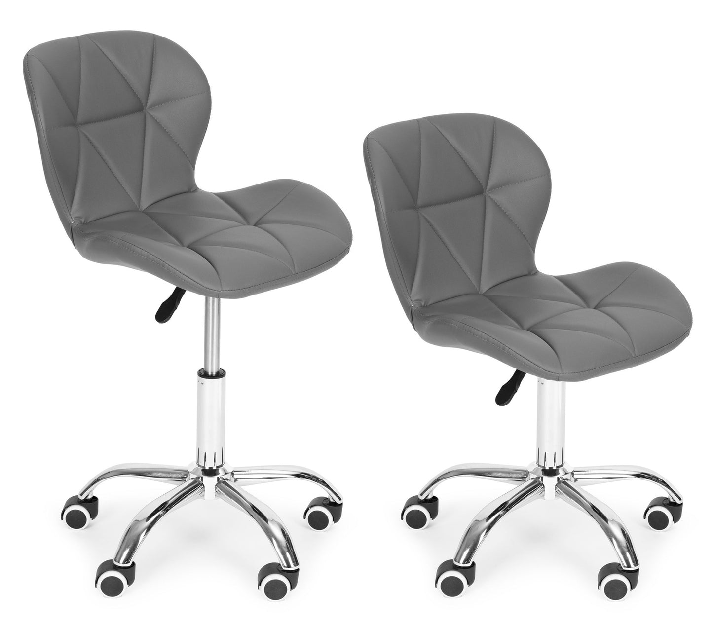 Swivel Office Chair, Height Adjustable, Grey, 100kg Capacity