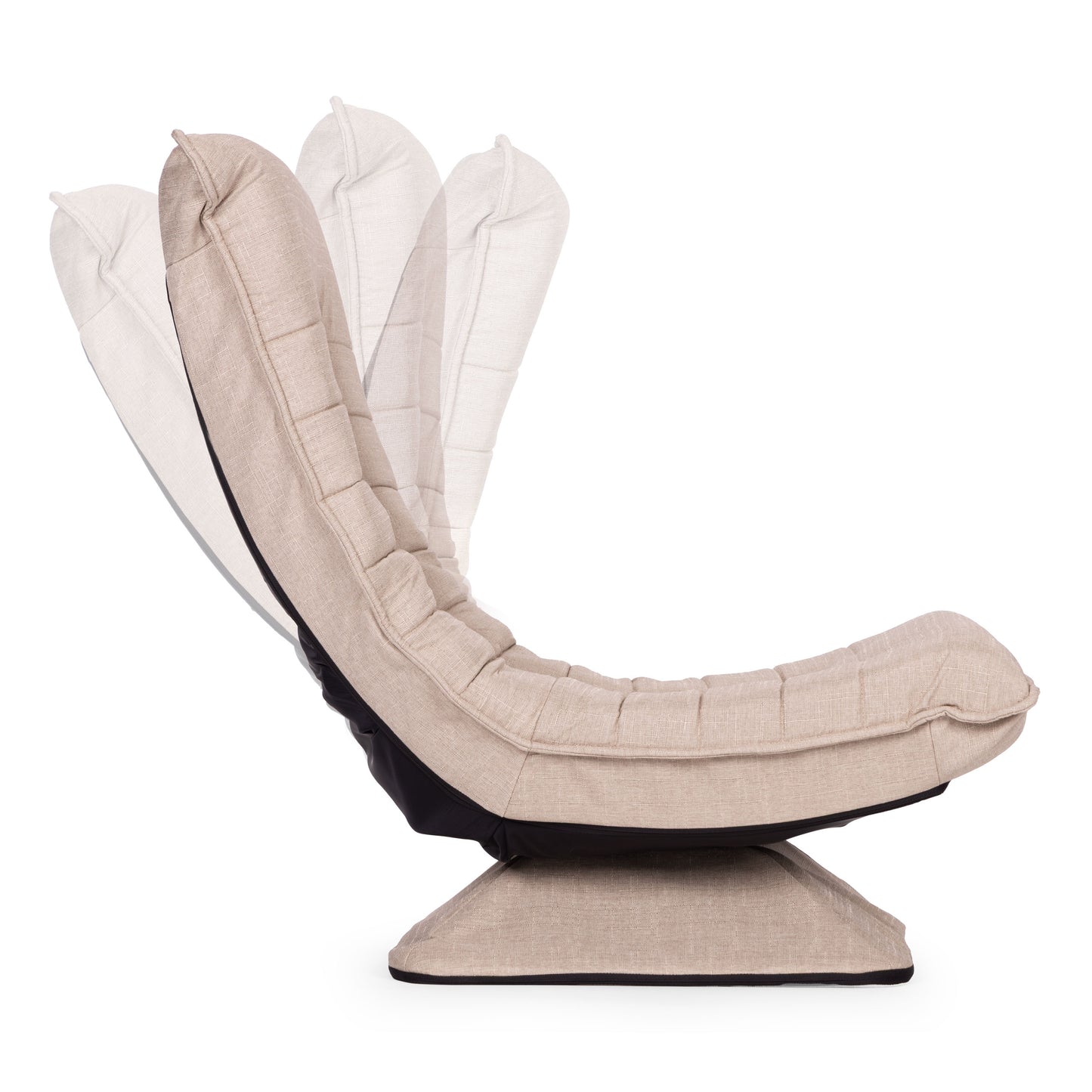 Swivel Reclining Lounge Chair, Beige Linen, 360 Rotation