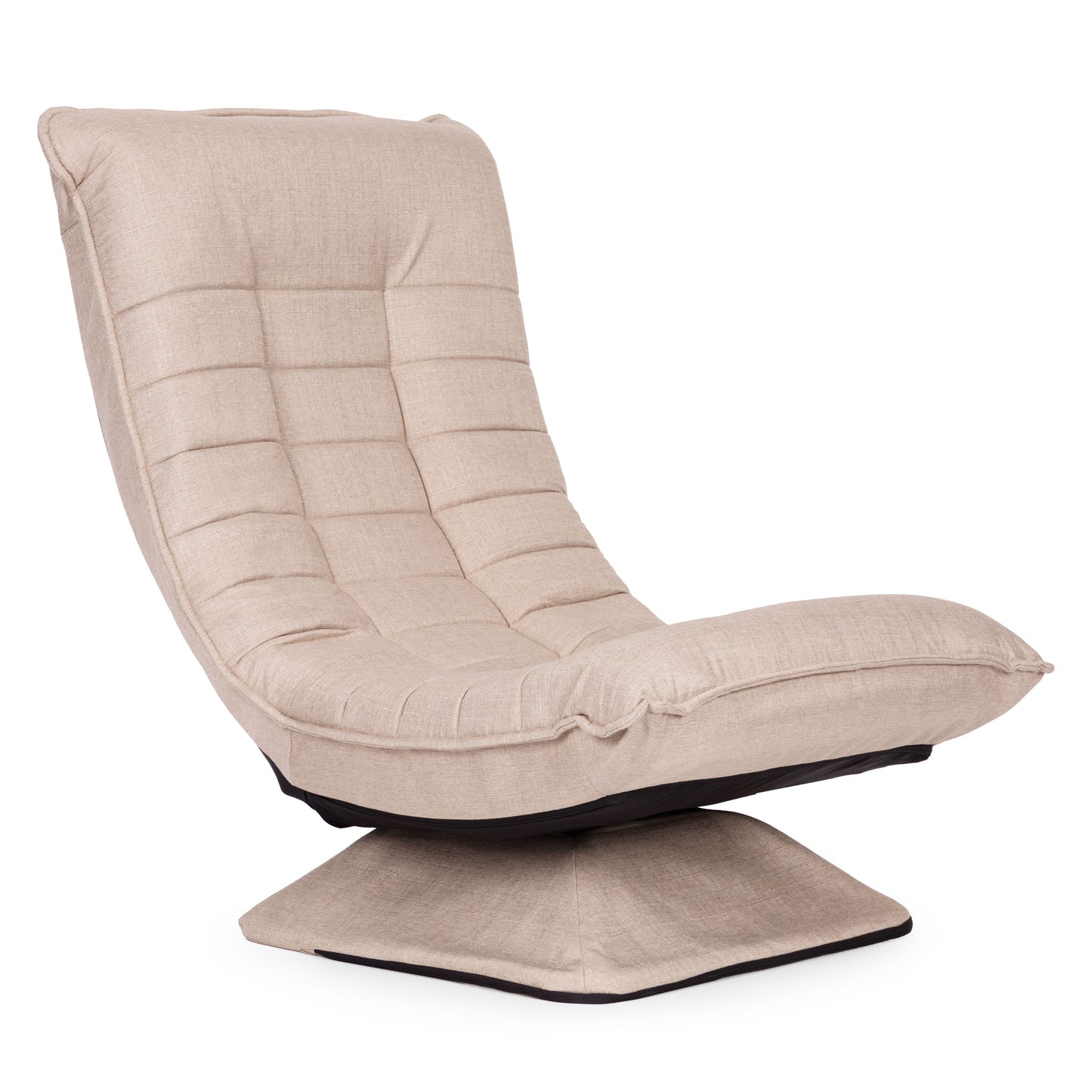 Swivel Reclining Lounge Chair, Beige Linen, 360 Rotation