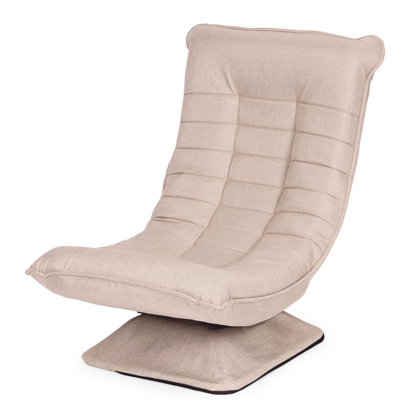 Swivel Reclining Lounge Chair, Beige Linen, 360 Rotation