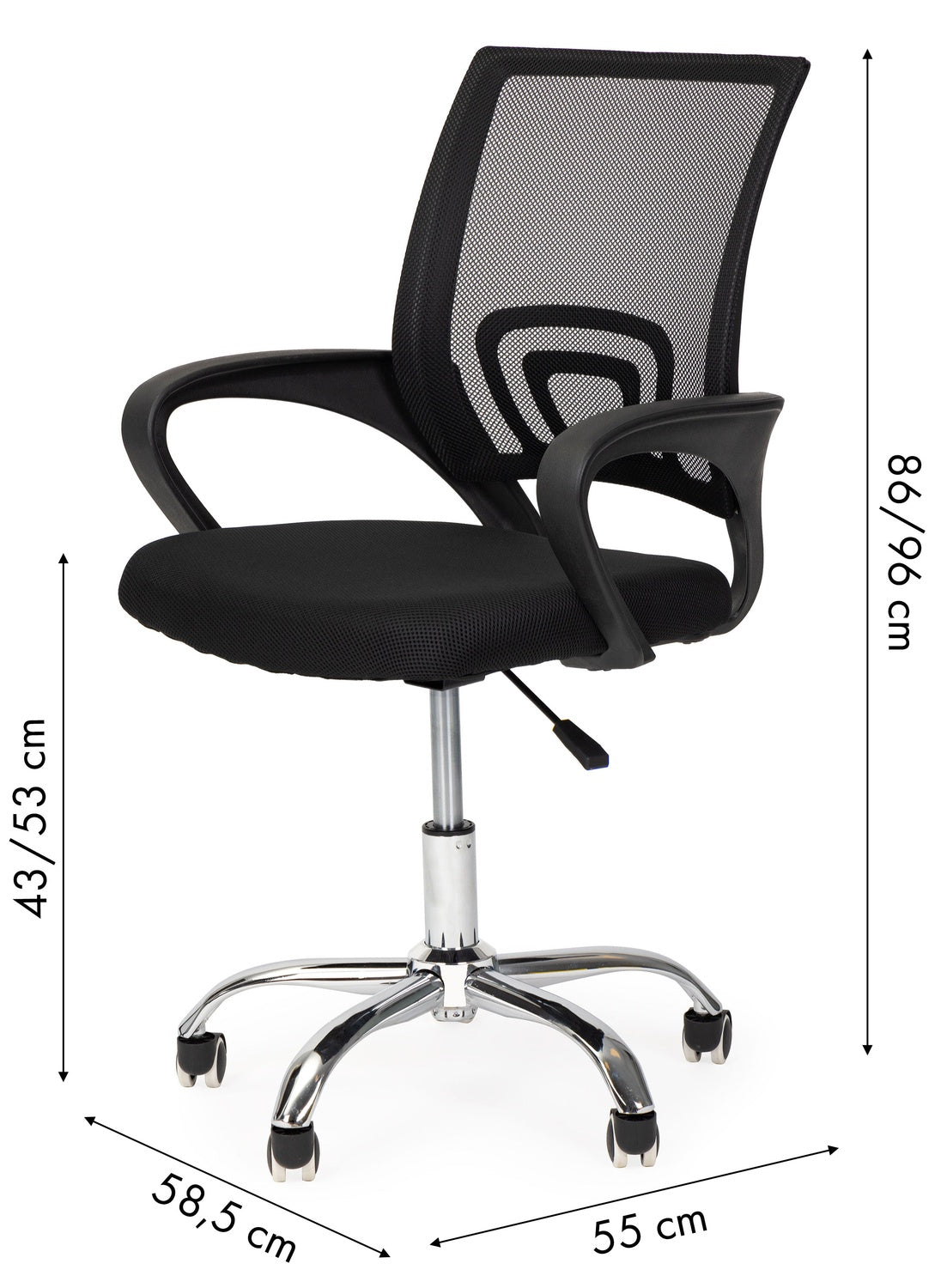 Swivel armchair contoured office chair