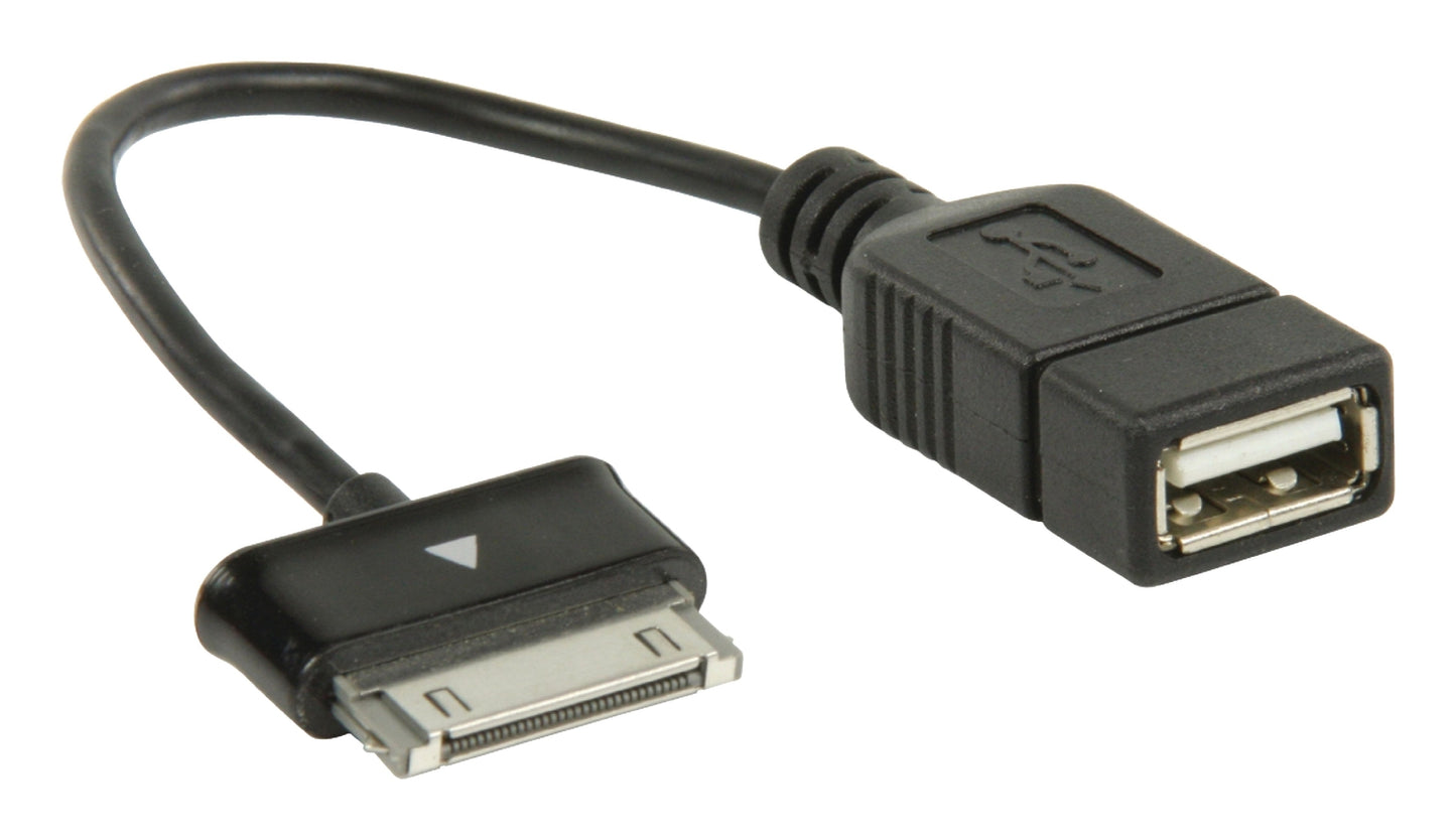 Sync and Charging Cable Samsung 30-Pin Male - USB A female 0.20 m Black