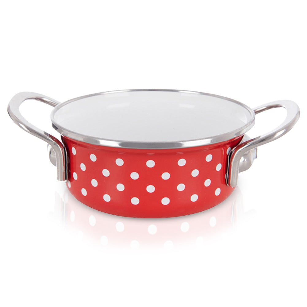 TECKA enameled pot 14 cm, 650 ml