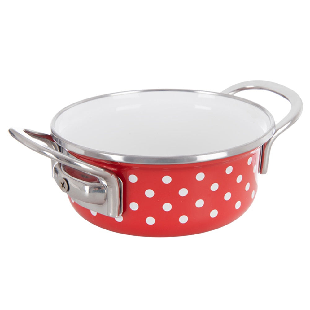 TECKA enameled pot 14 cm, 650 ml
