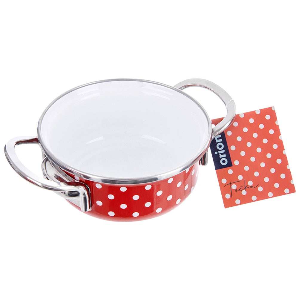TECKA enameled pot 14 cm, 650 ml