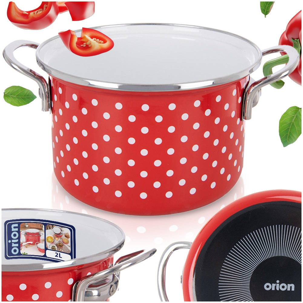 TECKA enameled pot 18 cm, 2 l