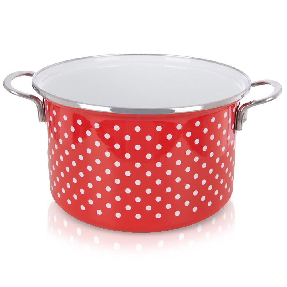 TECKA enameled pot 22 cm, 4 l