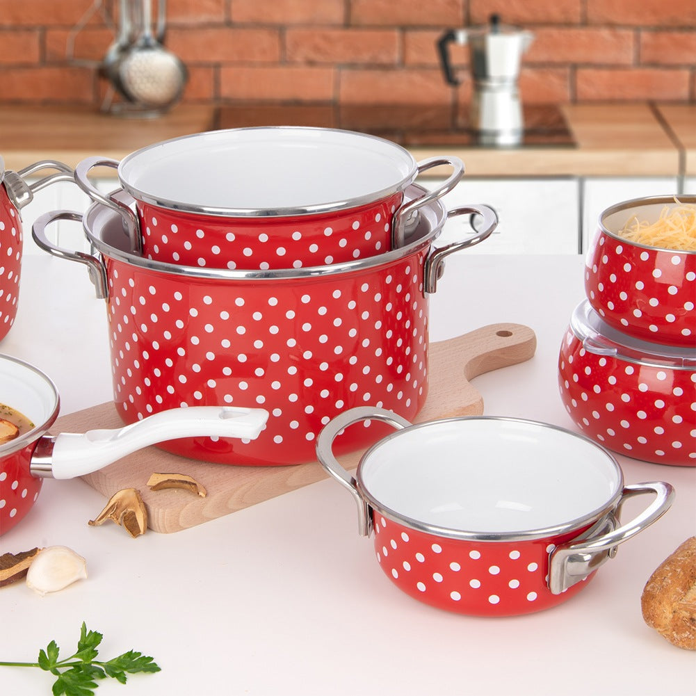 TECKA enameled pot 22 cm, 4 l