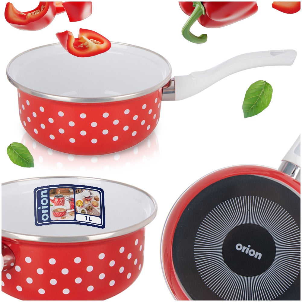 TECKA enameled saucepan 16 cm, 950 ml
