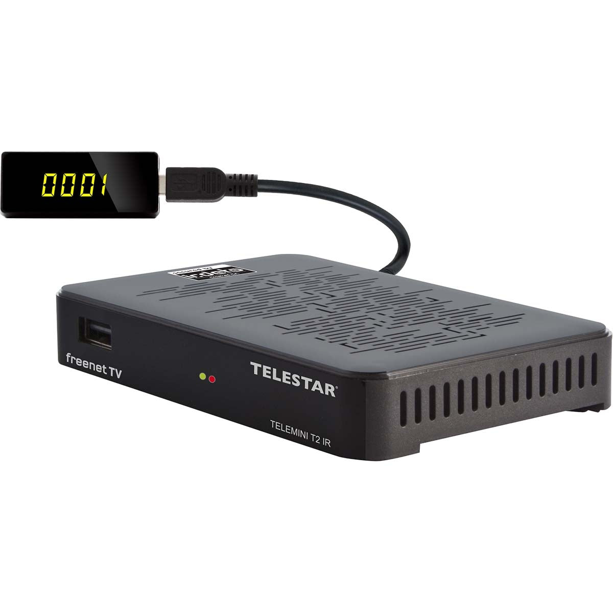 TELEMINI T2 IR Extremely Compact DVB-T2/DVB-C HDTV Receiver