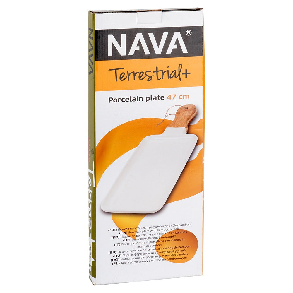 TERRESTRIAL porcelain serving plate 46 cm