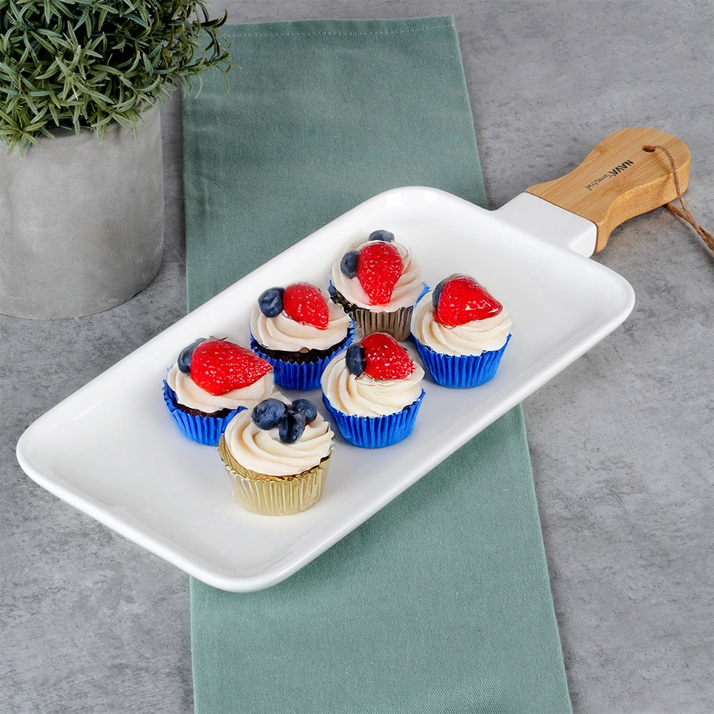 TERRESTRIAL porcelain serving plate 46 cm