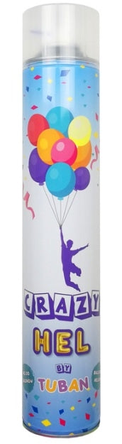TUBAN Helium for Balloons Crazy Helium Spray 6.5x34.5x6.5cm