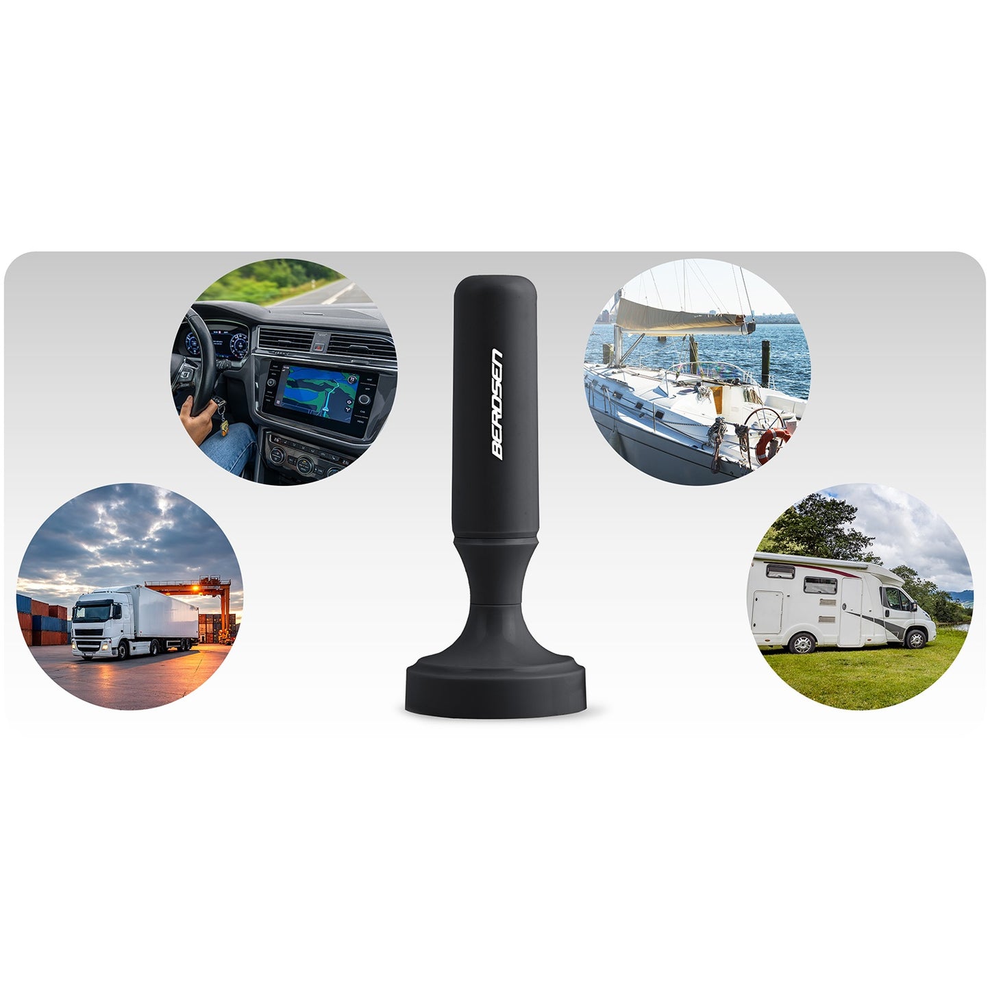 TV Antenna 360° Ultra HD 4K, Indoor, Black
