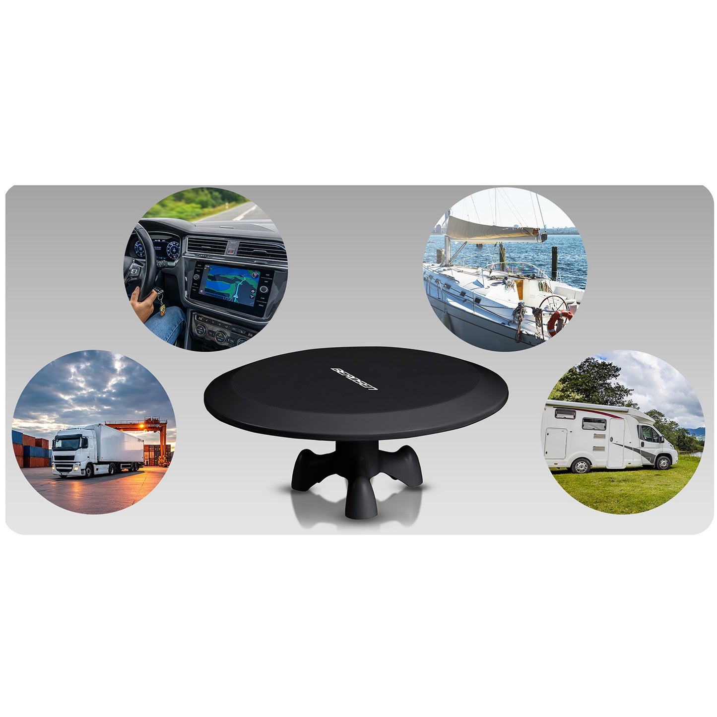 TV Antenna, Indoor/Outdoor, Ultra HD 4K, Black