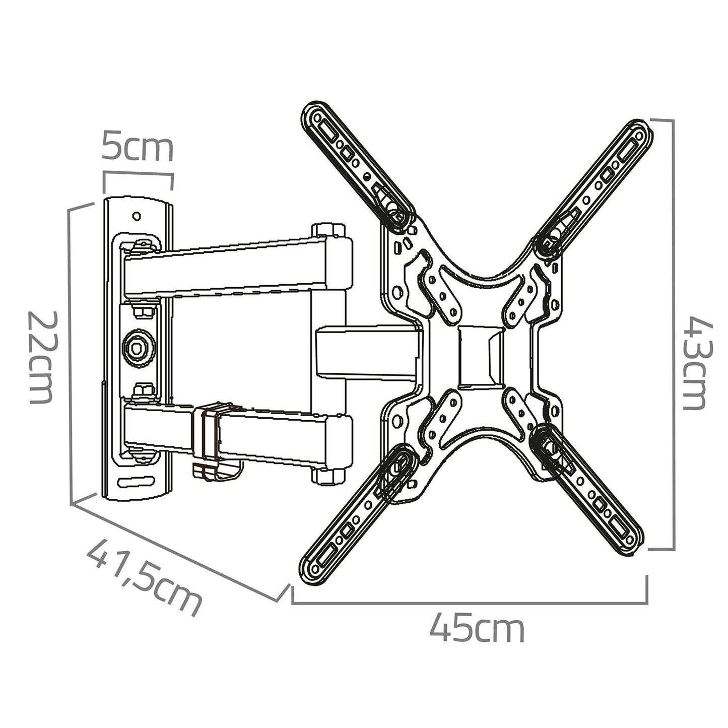 TV mount 17-56 inches Humberg 30 kg
