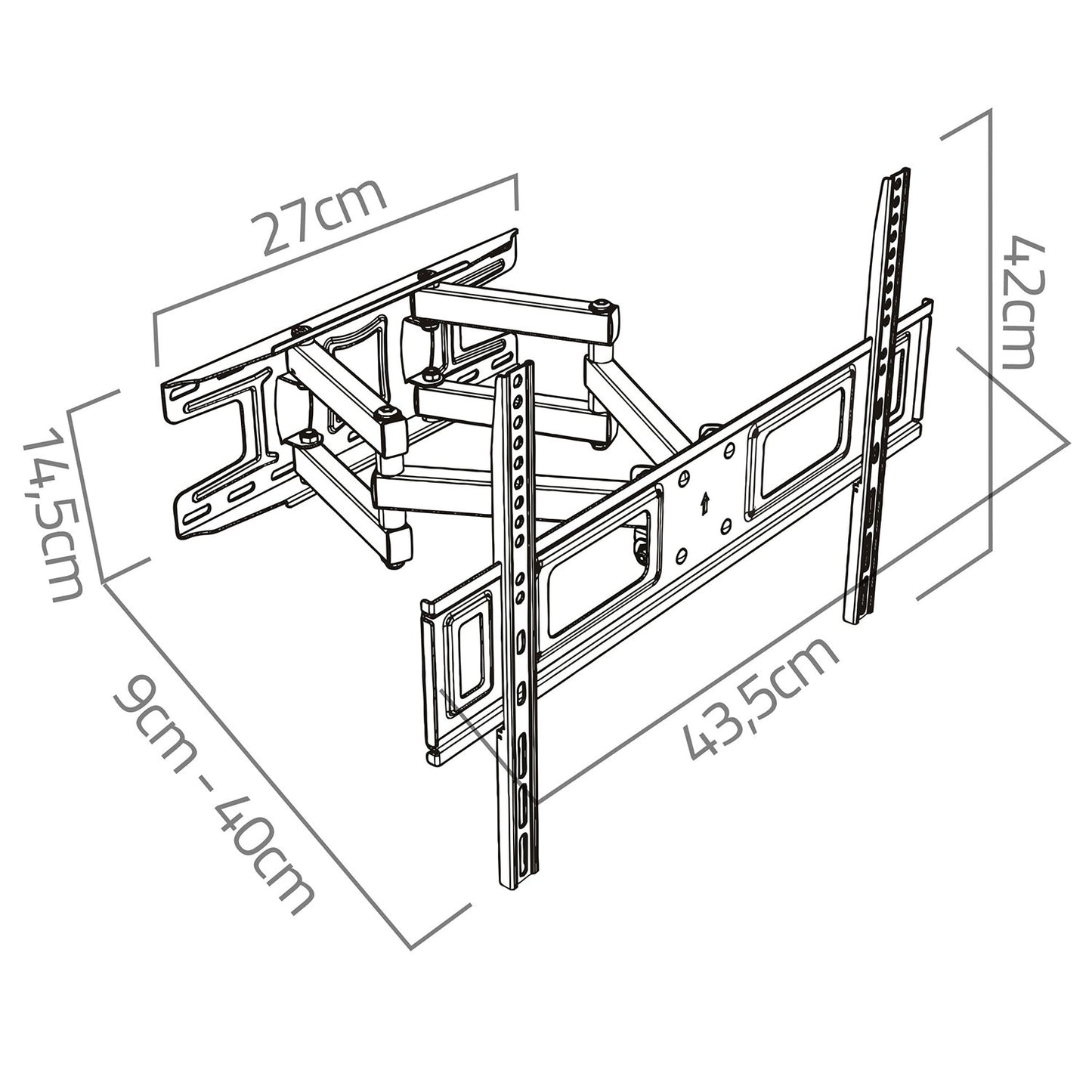 TV mount 23-60 inches Humberg 45 kg
