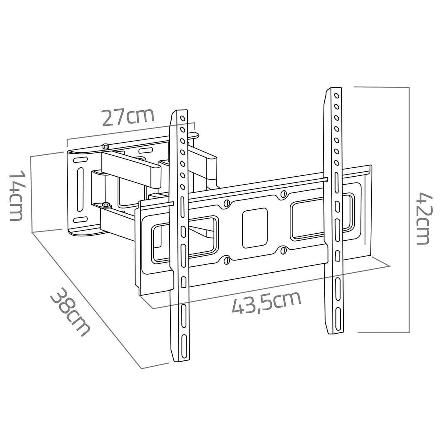TV mount 25-70 inches Humberg 50 kg