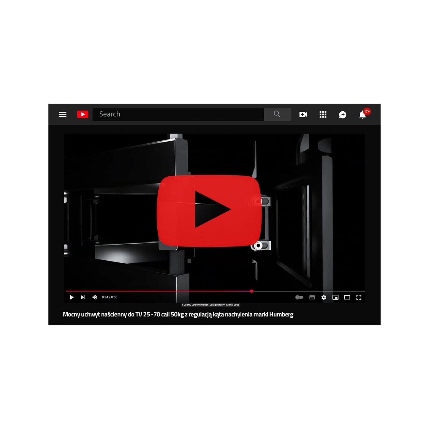 TV mount 25-70 inches Humberg 50 kg