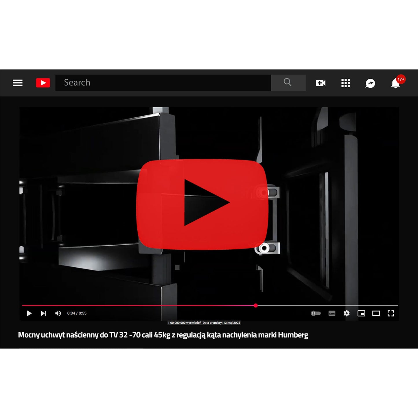TV mount 32-70 inches Humberg 45 kg