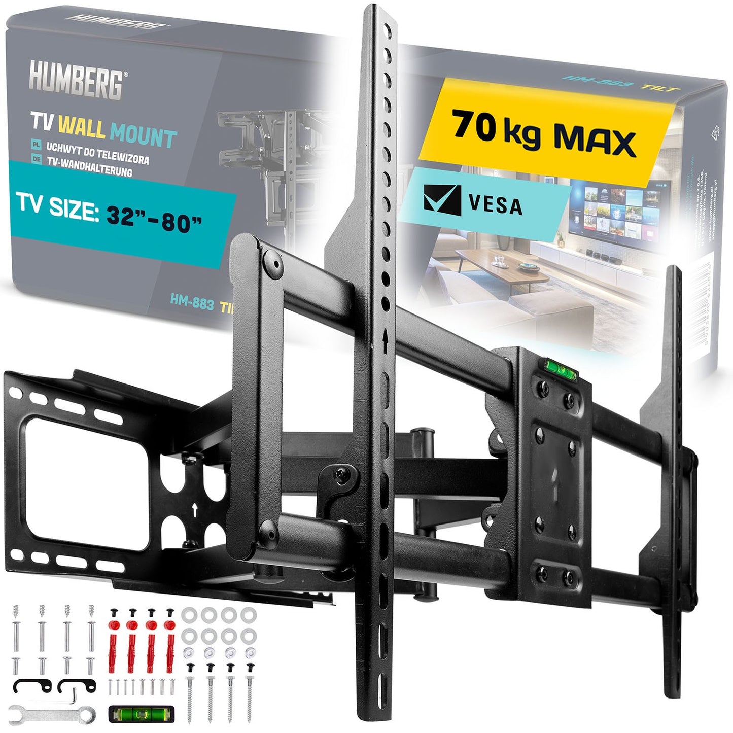 TV mount 32-80 inches Humberg 70 kg