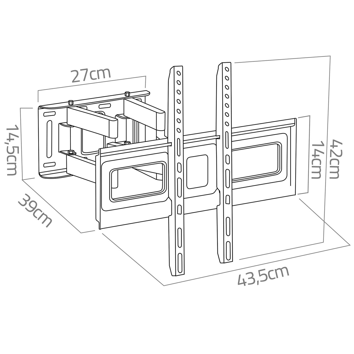 TV mount 32-80 inches Humberg 70 kg