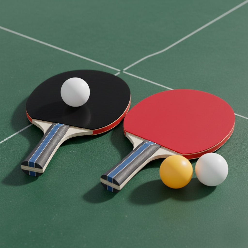 Table Tennis Set with 2 Paddles & 3 Balls