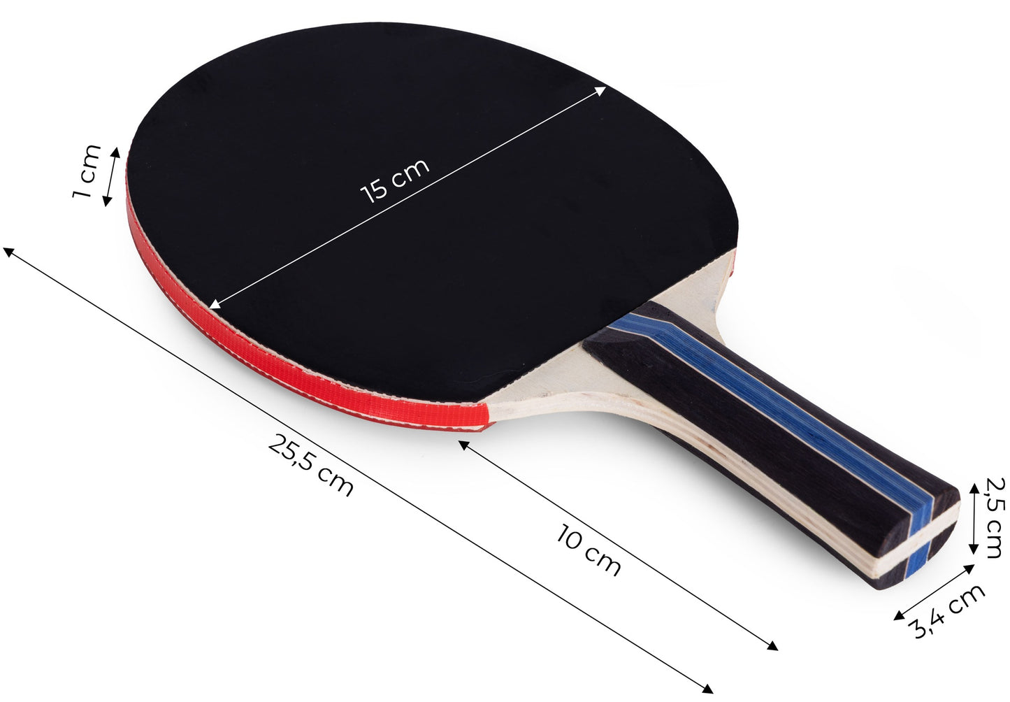 Table Tennis Set with 2 Paddles & 3 Balls