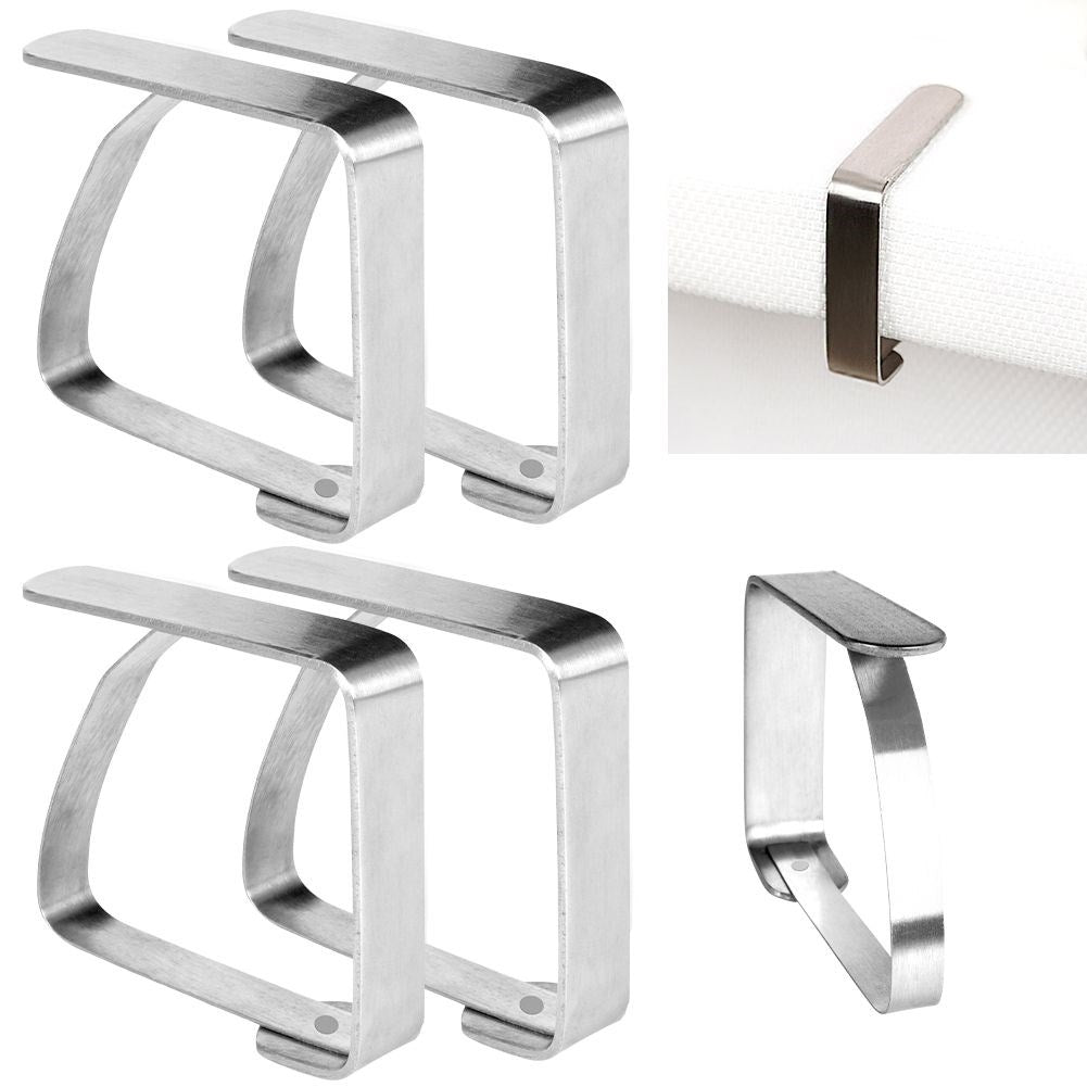 Tablecloth clips 4-pack: Perfect for terrace & garden