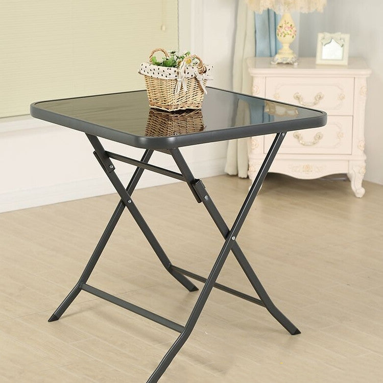 Table, glass table, garden foldable coffee terrace