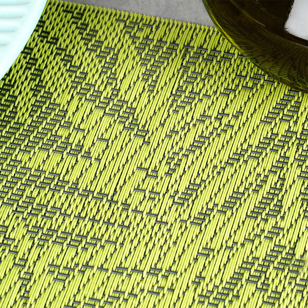Table mat green 45x30 cm