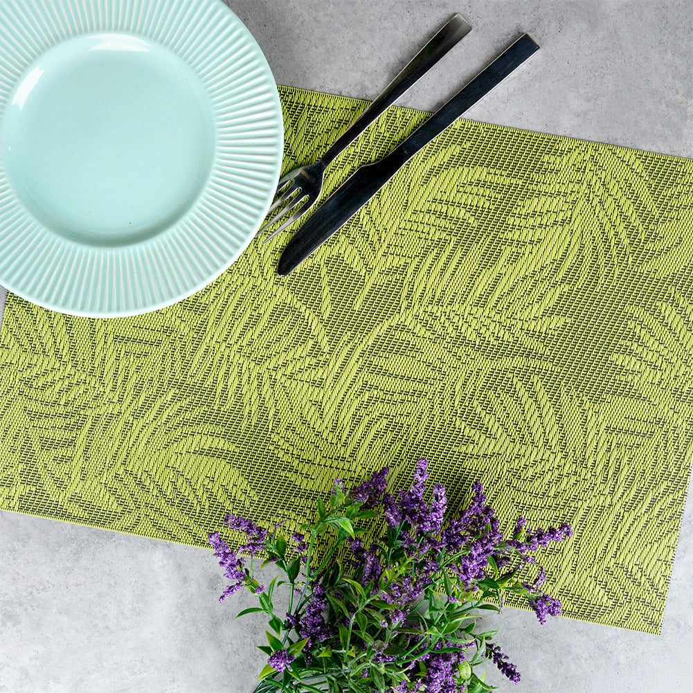 Table mat green 45x30 cm