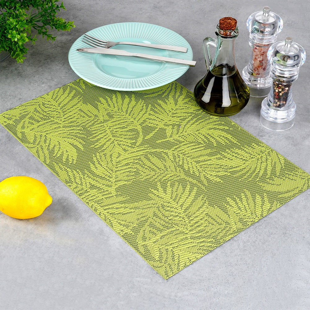 Table mat green 45x30 cm