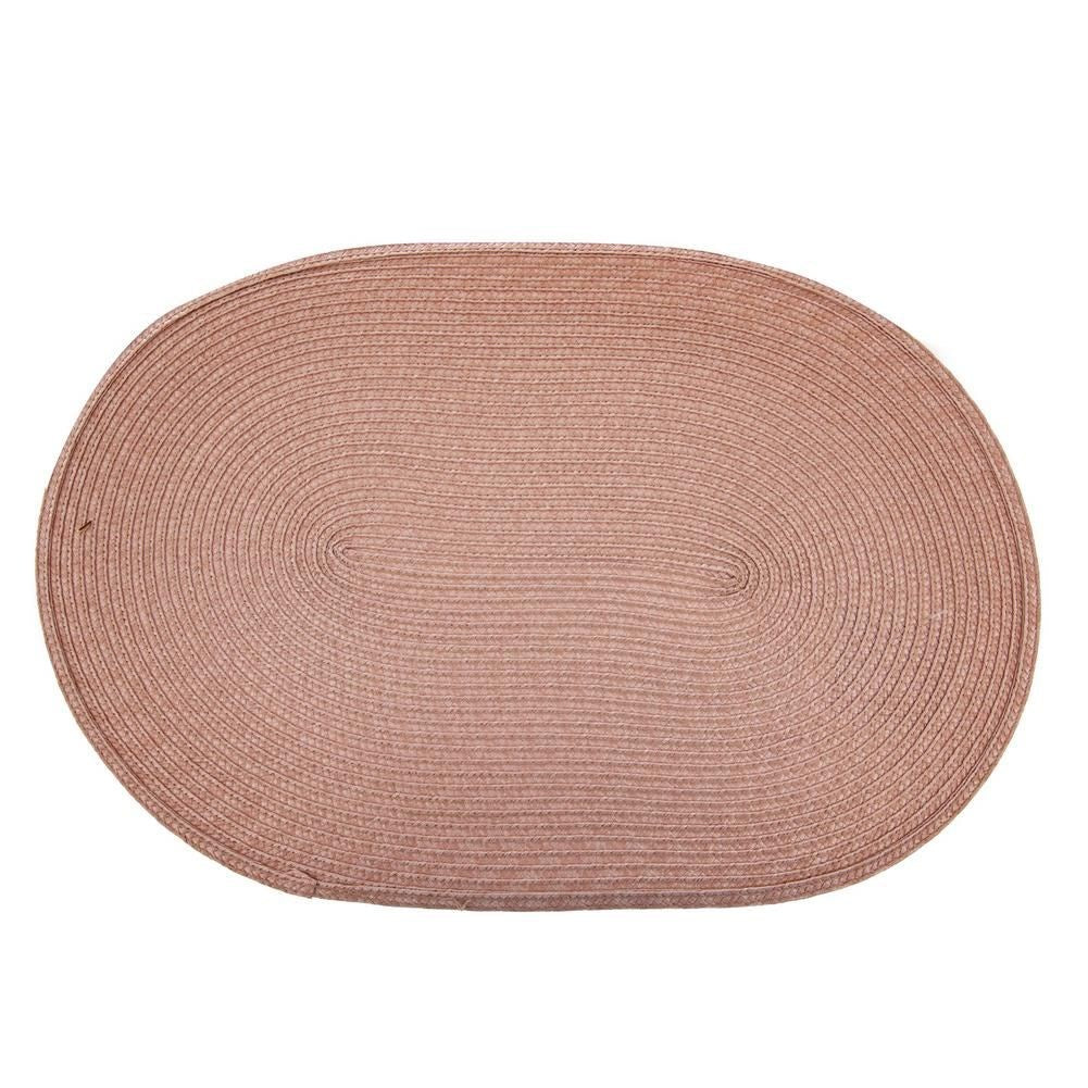 Table mat pink oval 45x30 cm