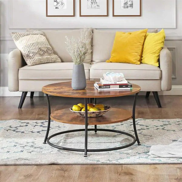 Table, round coffee table, bench, two industrial countertops ModernHome
