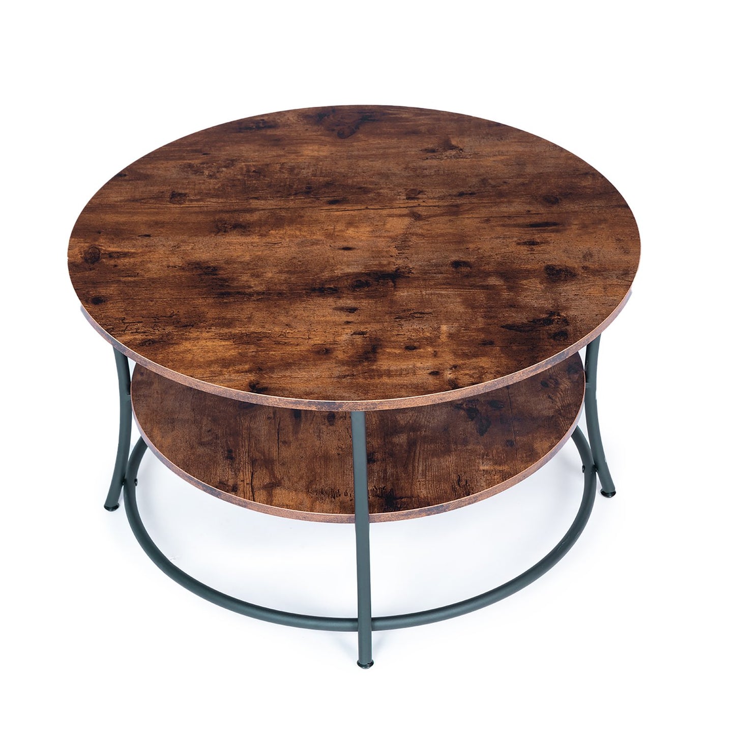 Table, round coffee table, bench, two industrial countertops ModernHome