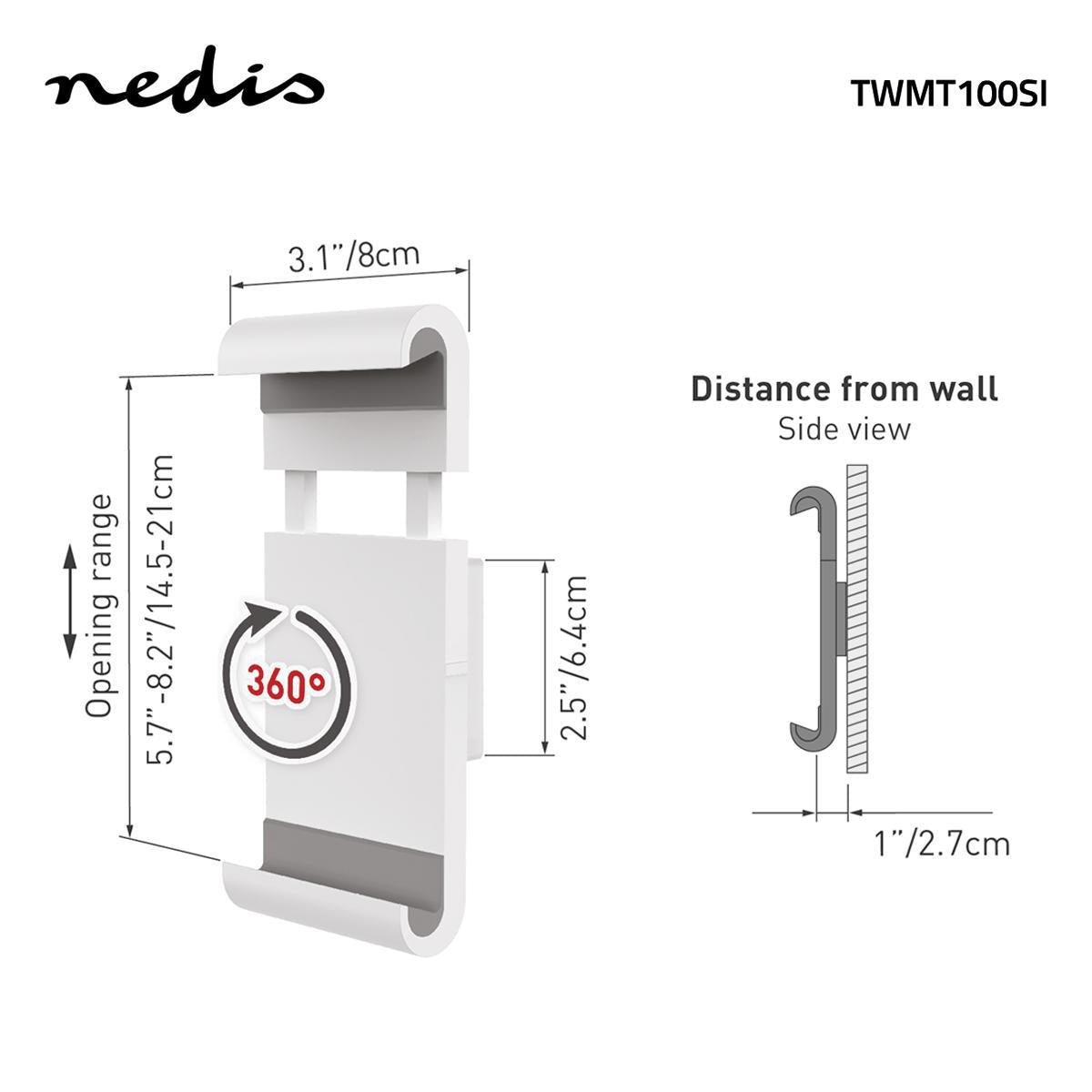 Tablet Mount | 7-12" | Fixed | Application: Wall