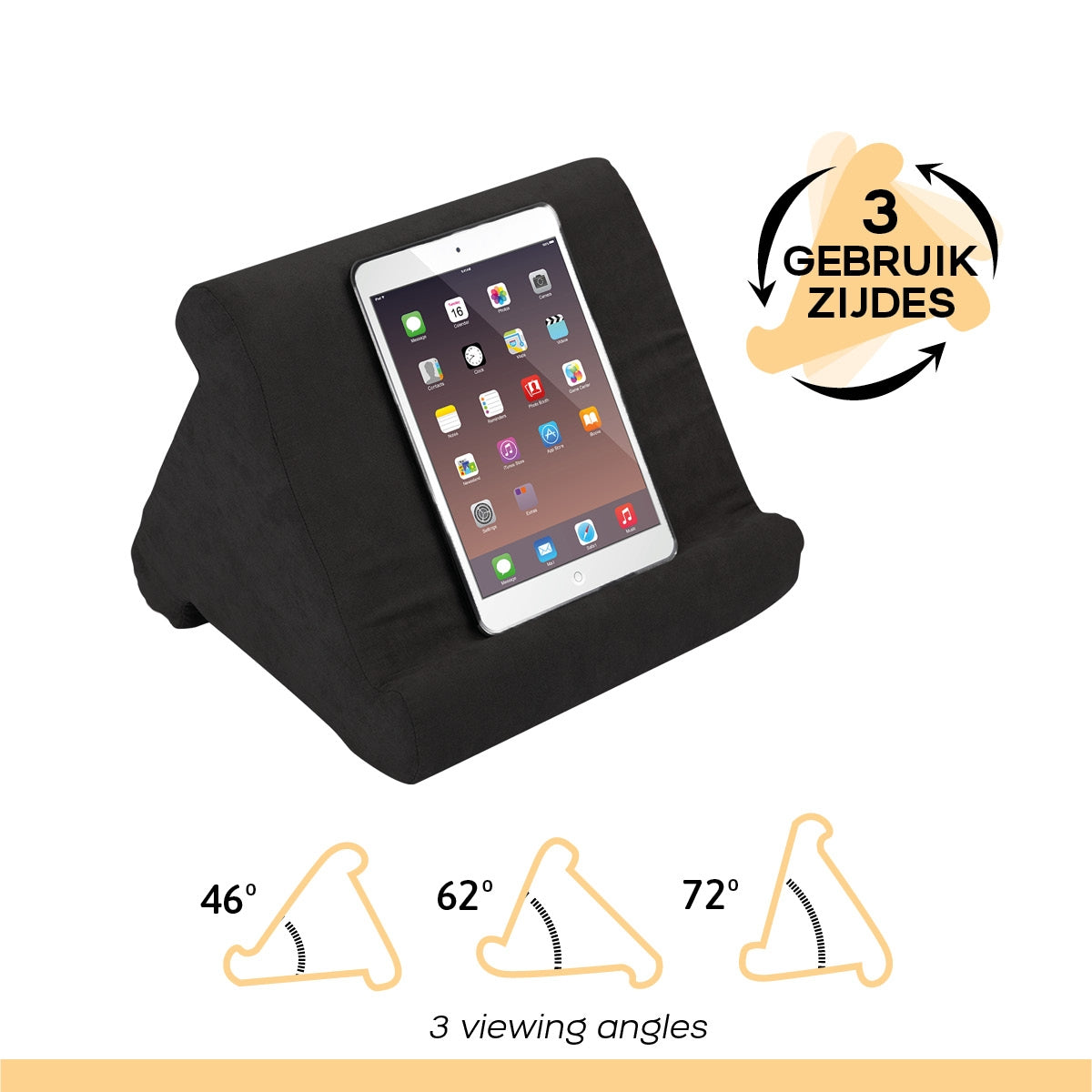 Tablet Pillow Stand – Green, Multi-Angle Memory Foam
