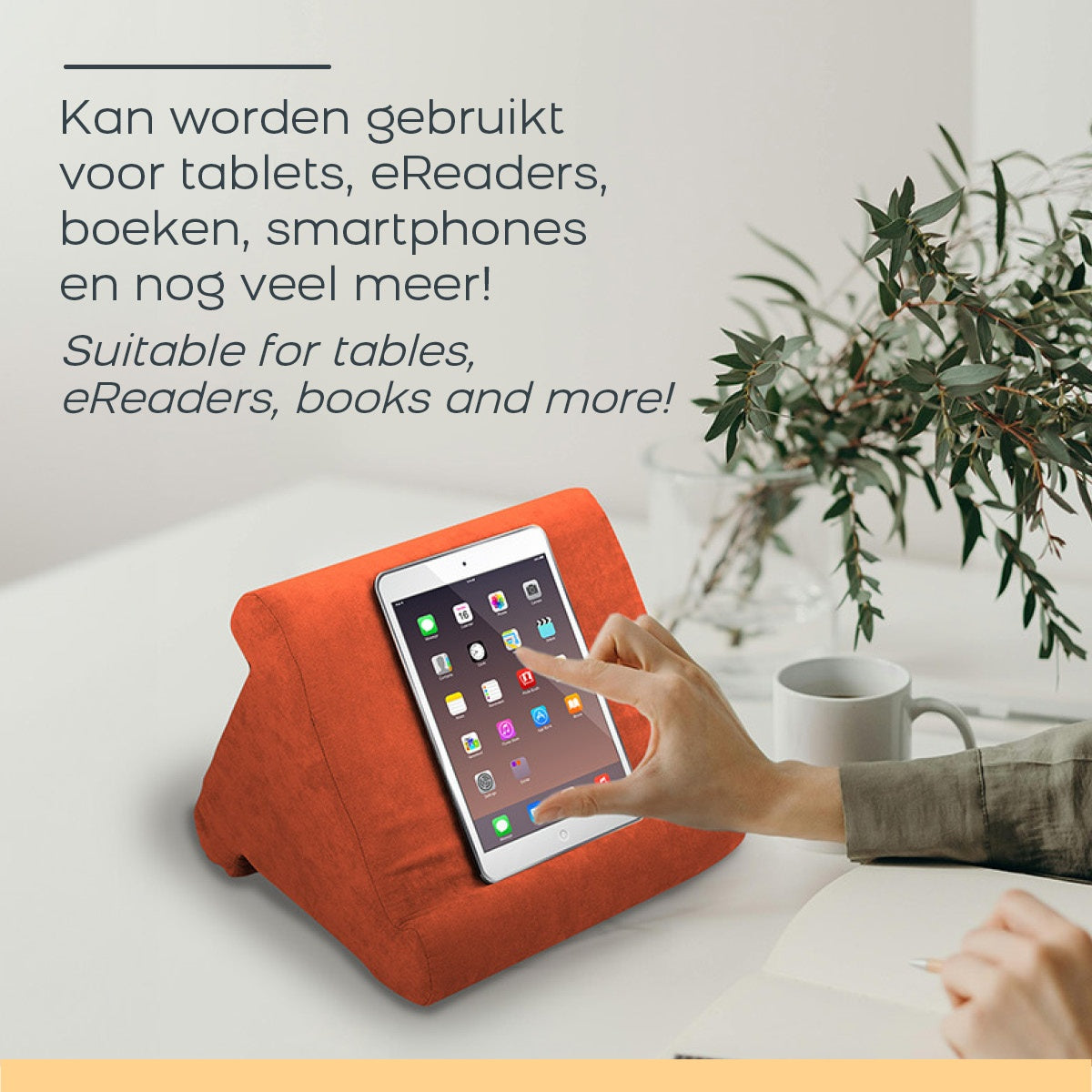 Tablet Pillow Stand, Memory Foam, 3 Viewing Angles