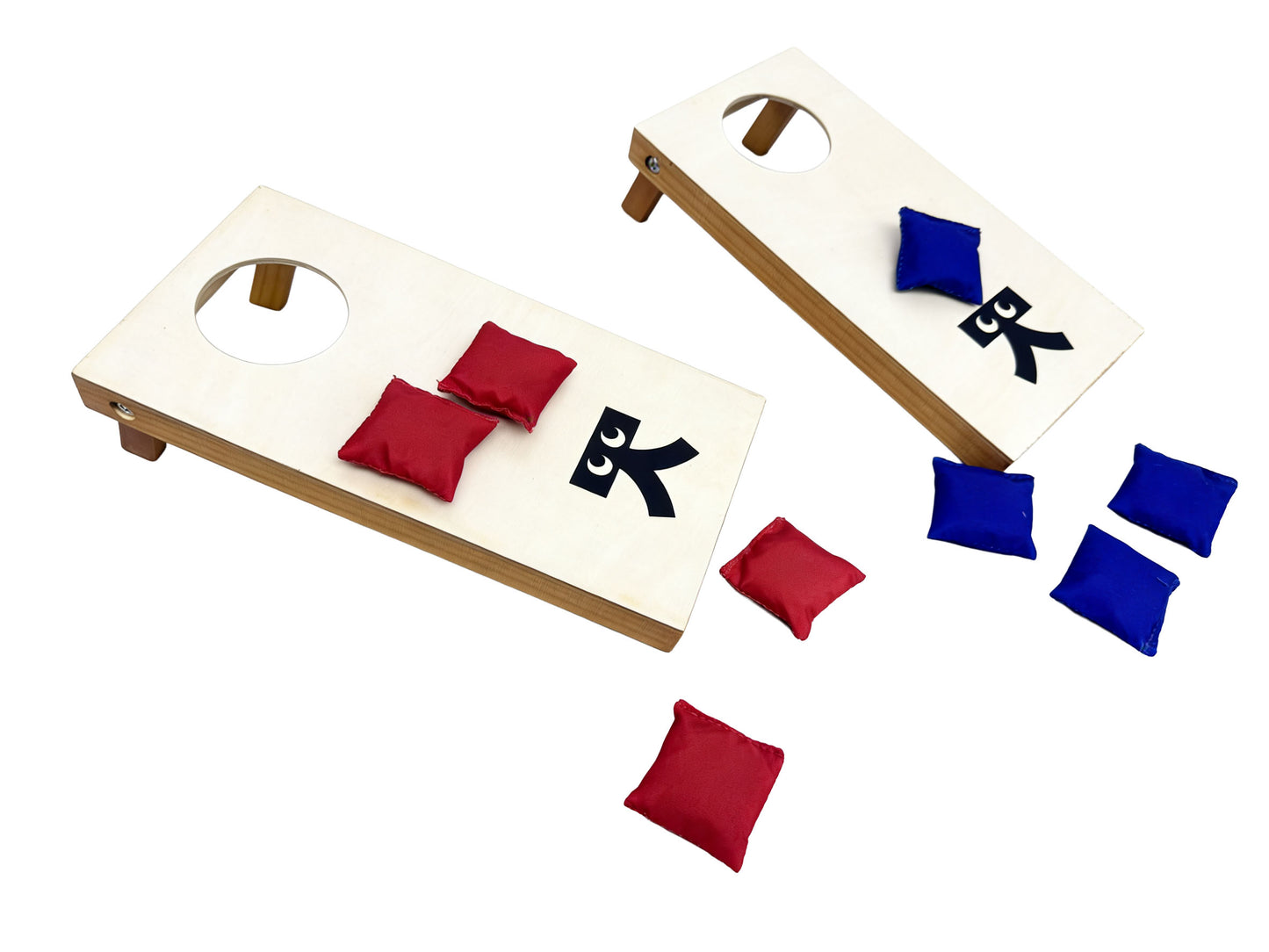 Tabletop Corn Toss Game Set with 2 Boards and 8 Bean Bags