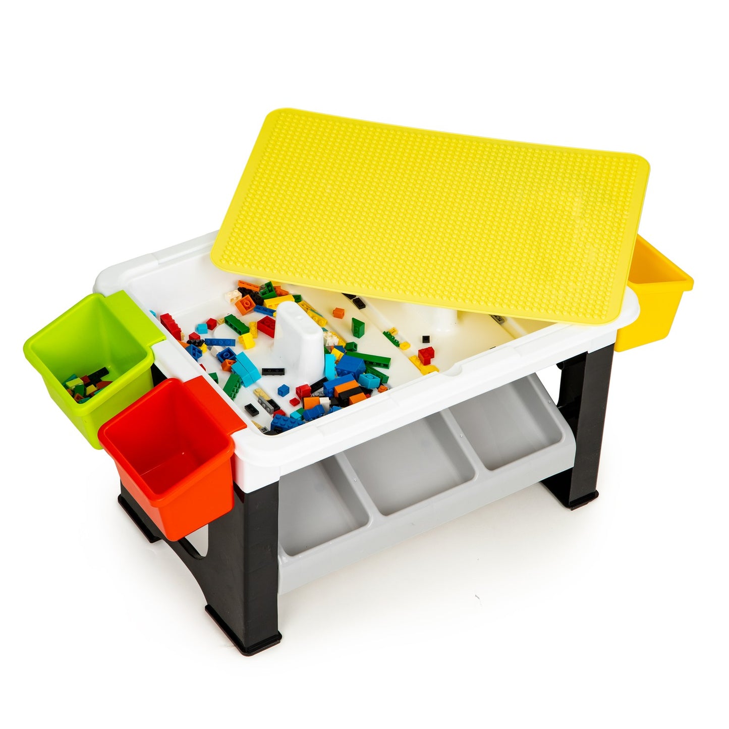 Table to play with stacking blocks for children