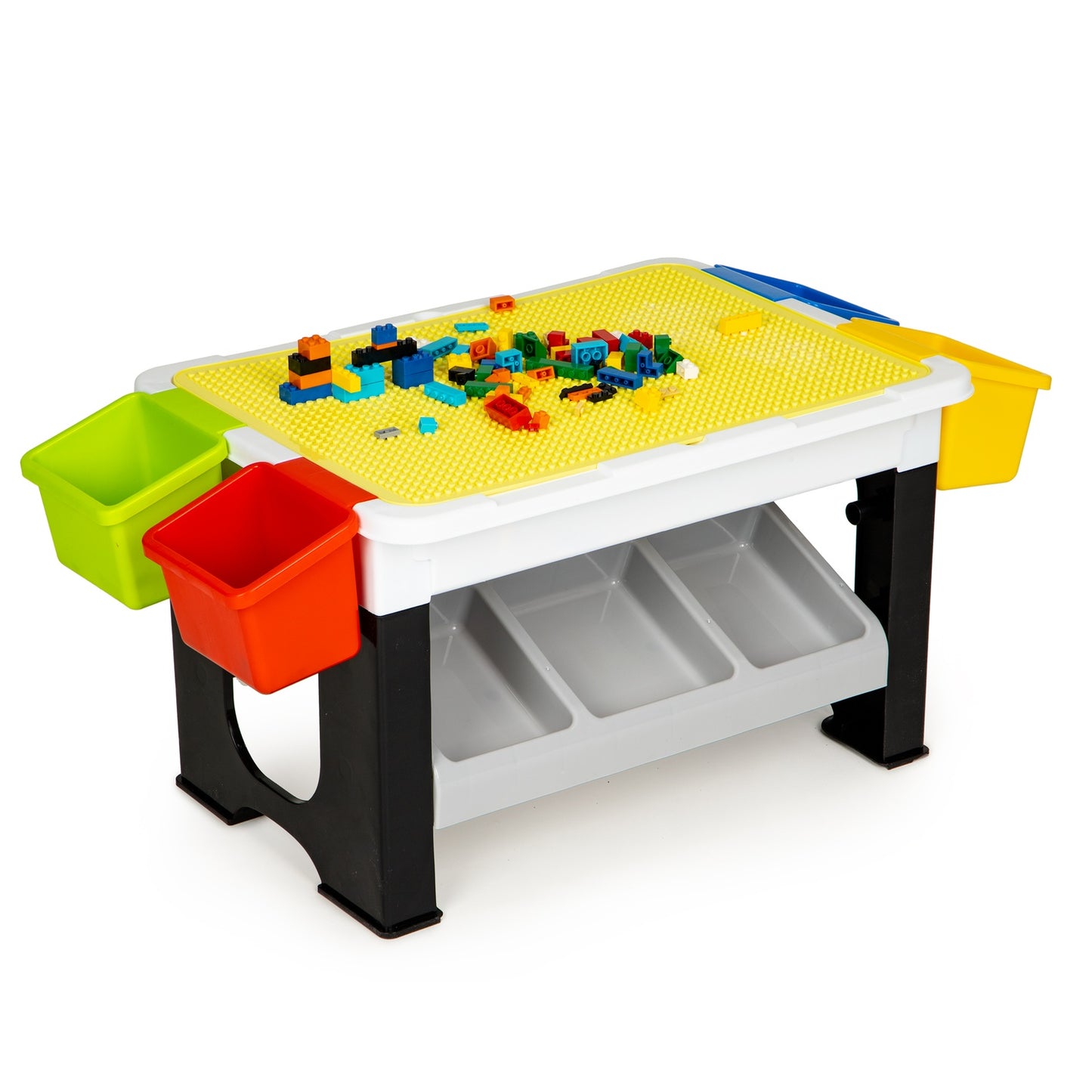 Table to play with stacking blocks for children