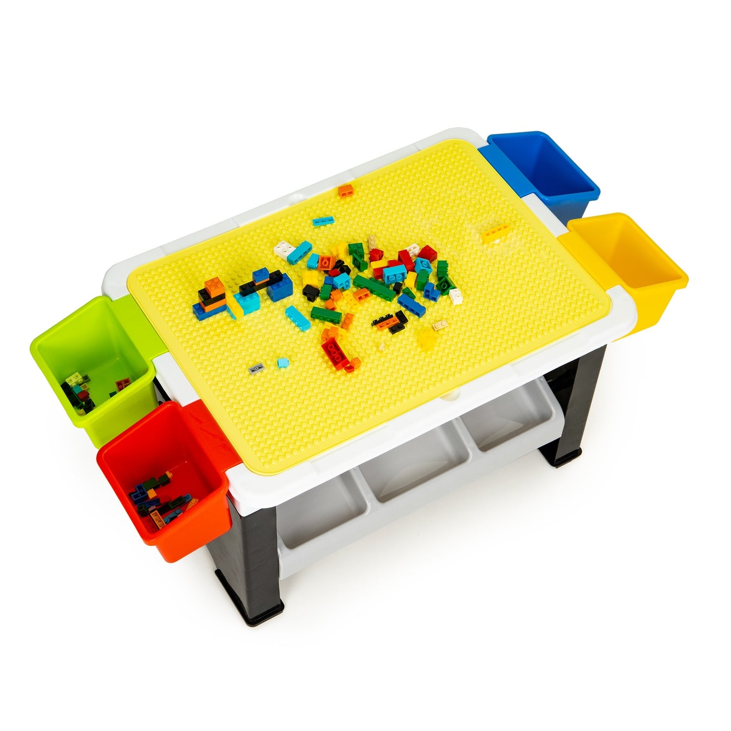 Table to play with stacking blocks for children