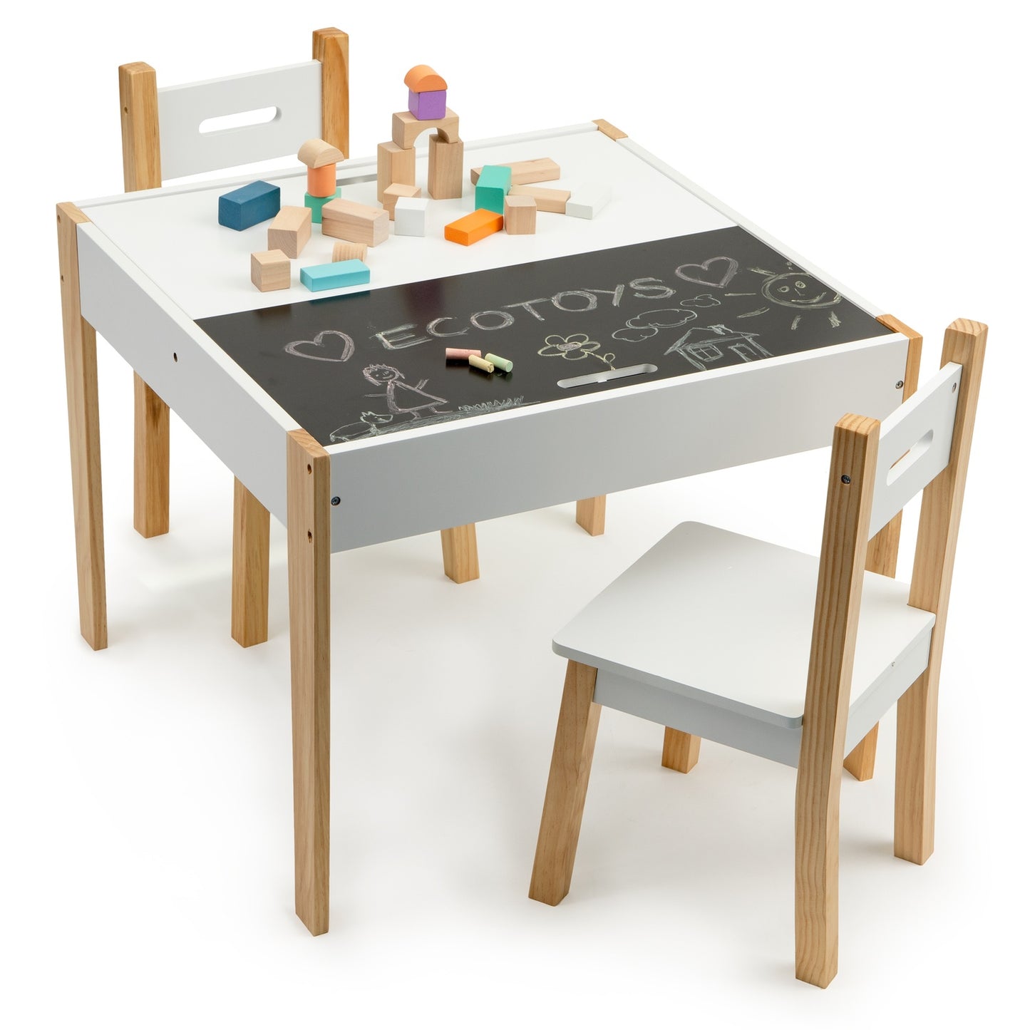 Table with two chairs children's furniture set ECOTOYS