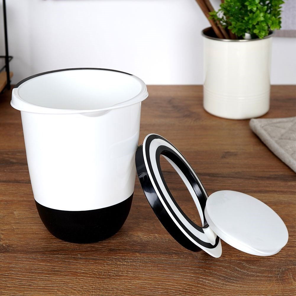 Tall Mixing Bowl with Lid for Easy Mixing and Whipping