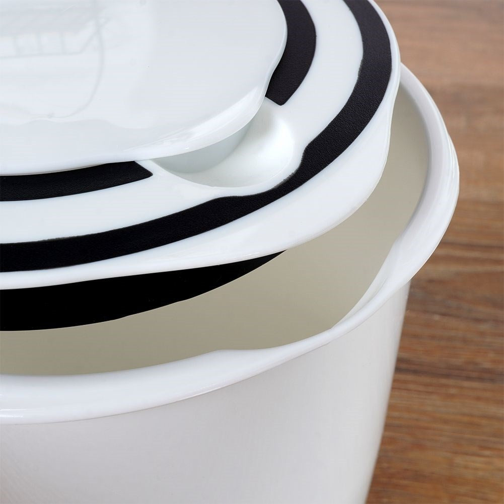 Tall Mixing Bowl with Lid for Easy Mixing and Whipping