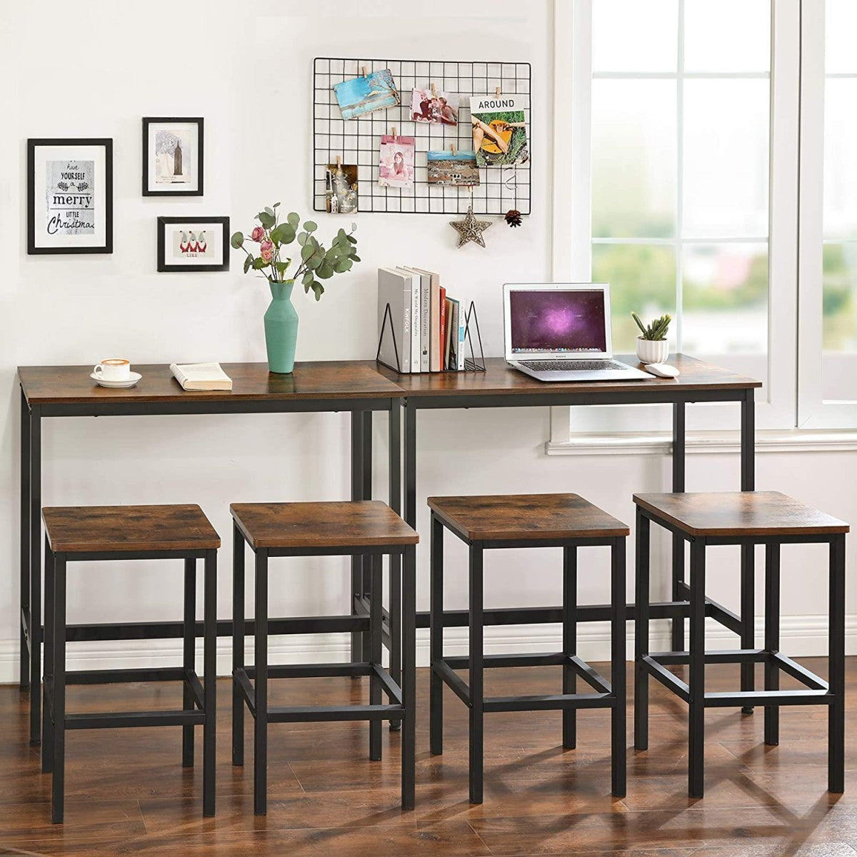 Tall narrow kitchen bar table Industrial Loft