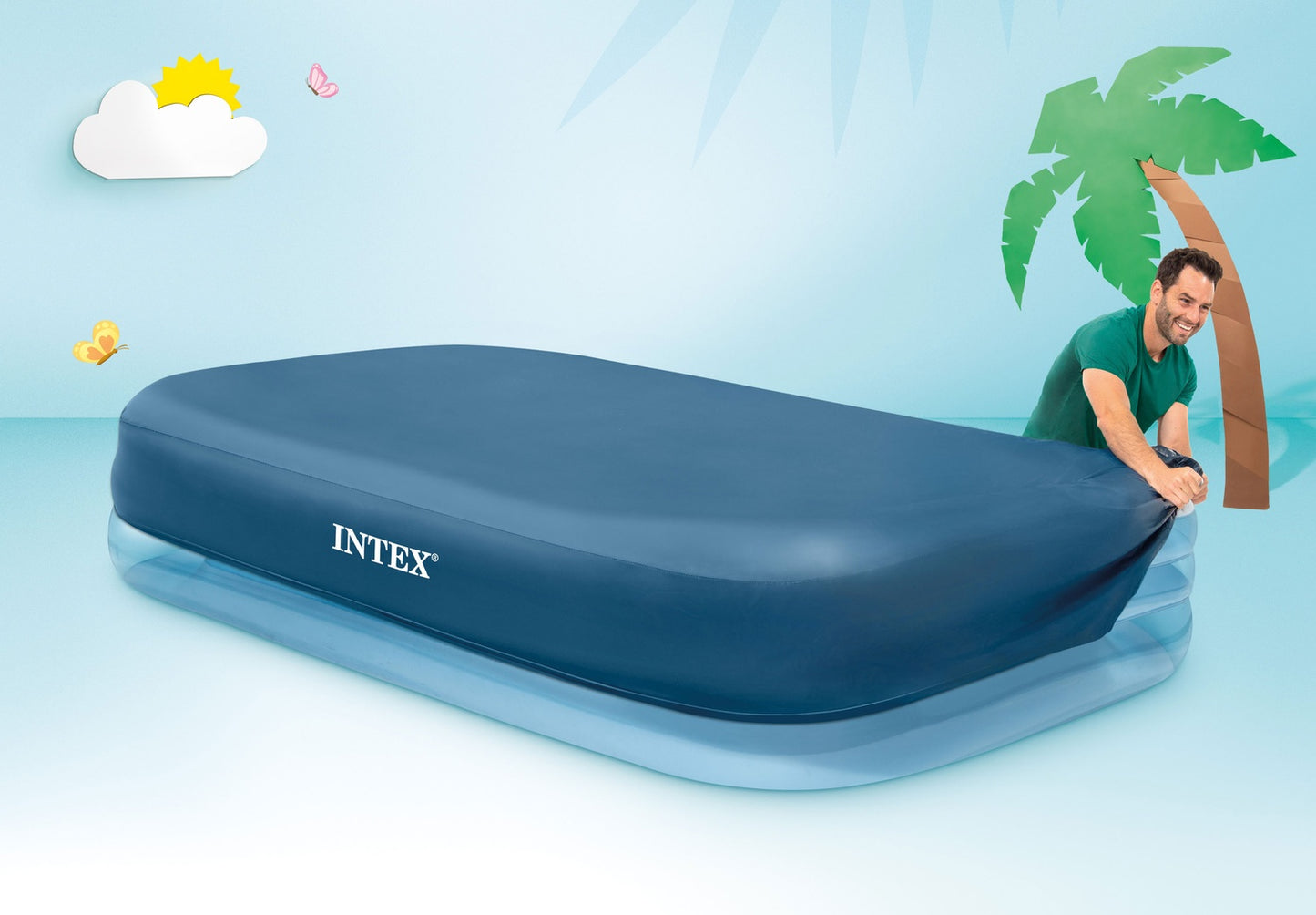 Tarpaulin cover for swimming pool 305x183 INTEX 58412